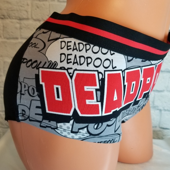 Torrid Deadpool Marvel Comic Book Boyshort Panties - Picture 2 of 14